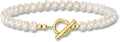 Gold-Tone Pearl Bracelet, 5mm