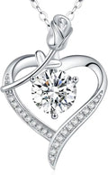 Moissanite Heart Necklace