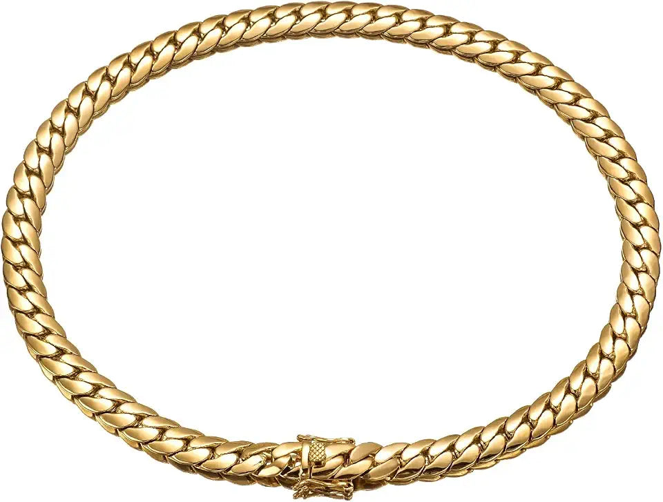 Gold-Tone Cuban Link Bracelet
