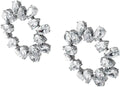Rhodium-Plated Earrings