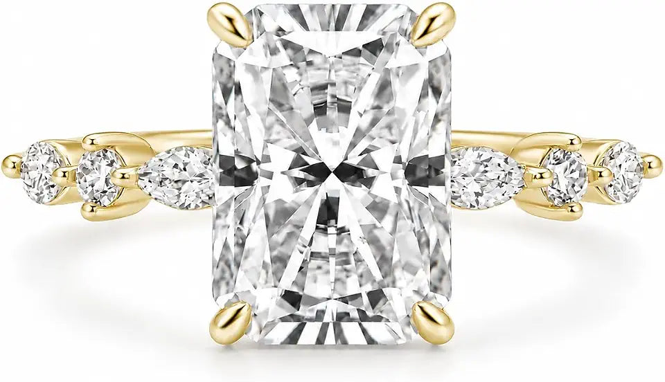 Sterling Silver Moissanite Ring