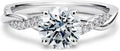 Round Moissanite Engagement Ring