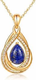 14K Gold-Plated Teardrop Infinity Necklace
