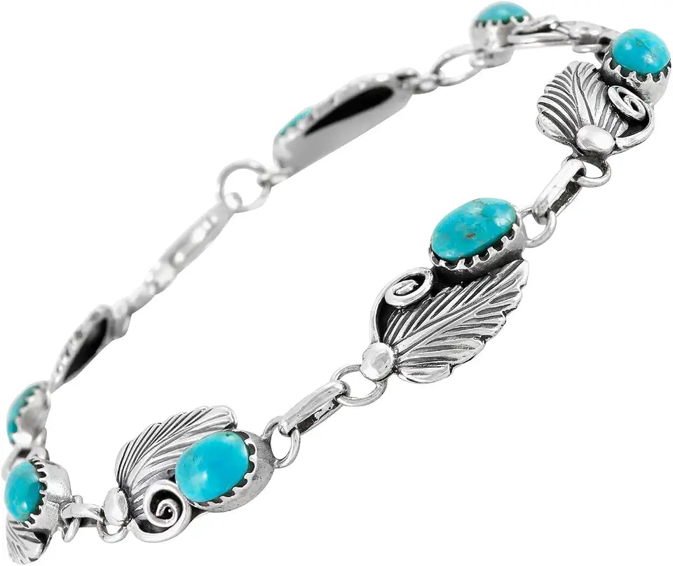 Sterling Silver Turquoise Bracelet