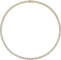 14K Gold-Plated Cubic Zirconia Tennis Necklace