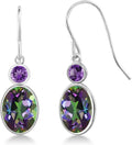 Gold-Tone Amethyst Drop Earrings