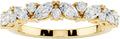 14K Gold-Plated Sterling Silver Round Moissanite Engagement Ring