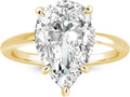 Pear-Cut Moissanite Engagement Ring