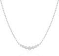 Sterling Silver Lab-Grown Diamond Necklace