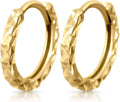 Gold-Tone Hoop Huggie Earrings