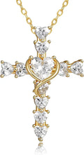 Gold-Tone Cross Necklace