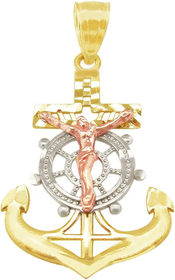 Gold-Tone Cross Pendant