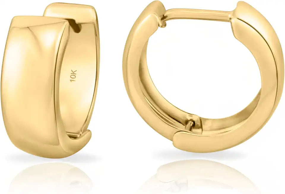 Gold-Tone Huggie Earrings
