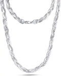 Gold-Tone Sterling Silver Snake Chain Necklace, 6.5mm
