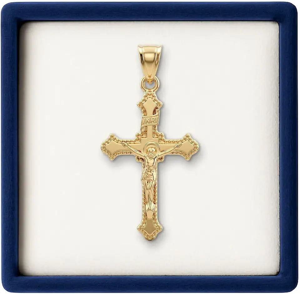 Gold-Tone Cross Pendant