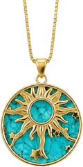 Gold-Tone Turquoise Necklace