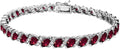 Gold-Tone Sterling Silver Birthstone Tennis Bracelet