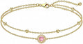 14K Yellow Gold-Plated Birthstone Bracelet