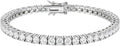 Sterling Silver Moissanite Tennis Bracelet