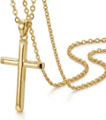 Gold-Tone Cross Necklace
