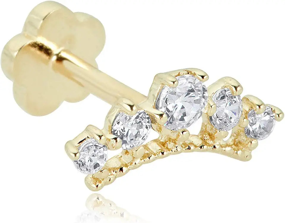 Gold-Tone Cubic Zirconia Earrings
