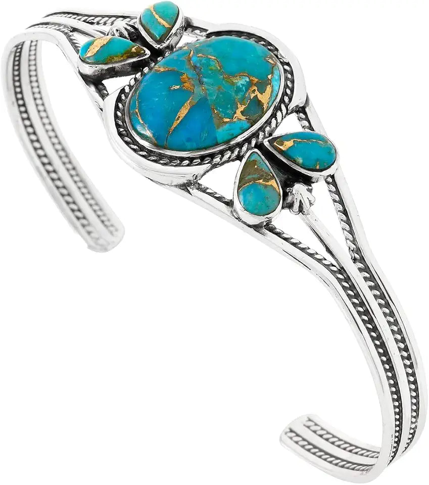 Sterling Silver Turquoise Bracelet