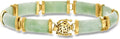 Gold-Tone Jade Bracelet