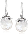 Pearl Drop Earrings, 13mm