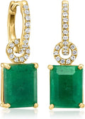 Gold-Tone Topaz Drop Earrings