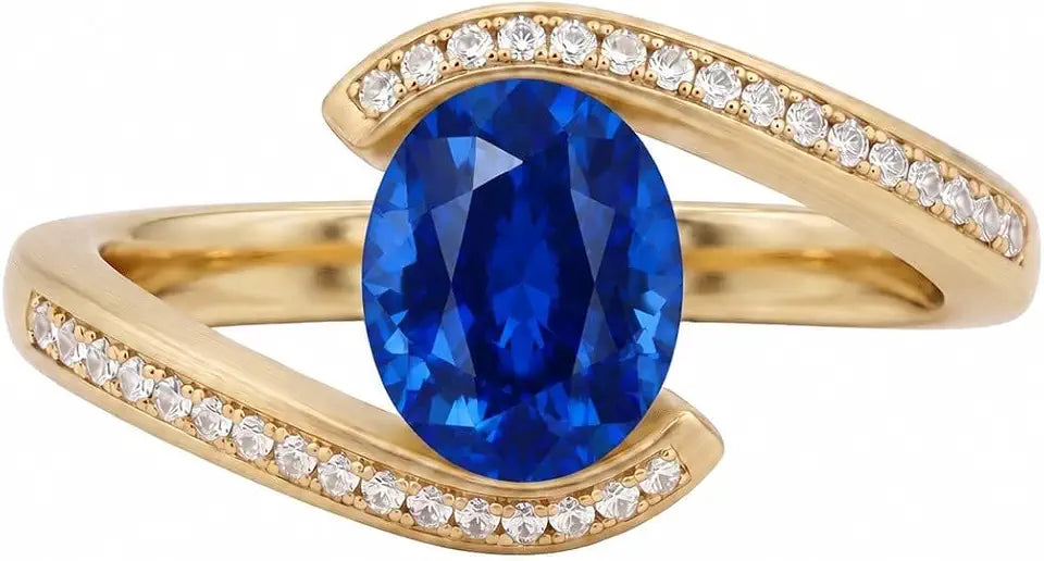 Gold-Tone Oval Ring
