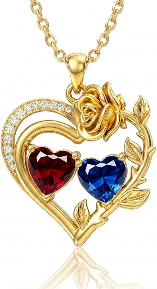14K Gold-Plated Birthstone Necklace
