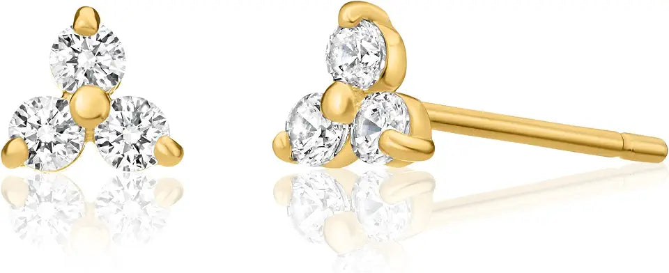 Gold-Tone Cubic Zirconia Earrings