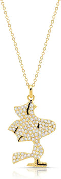 Gold-Tone Sterling Silver Cubic Zirconia Necklace