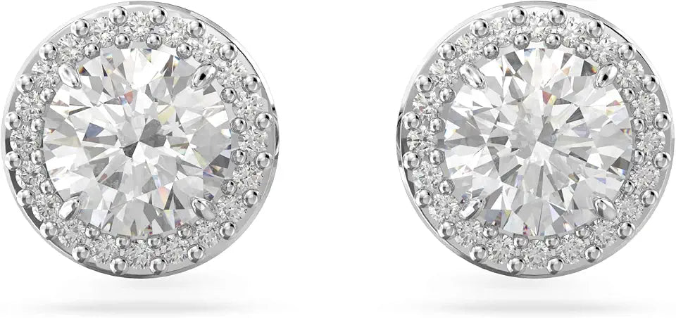 Crystal Stud Drop Earrings