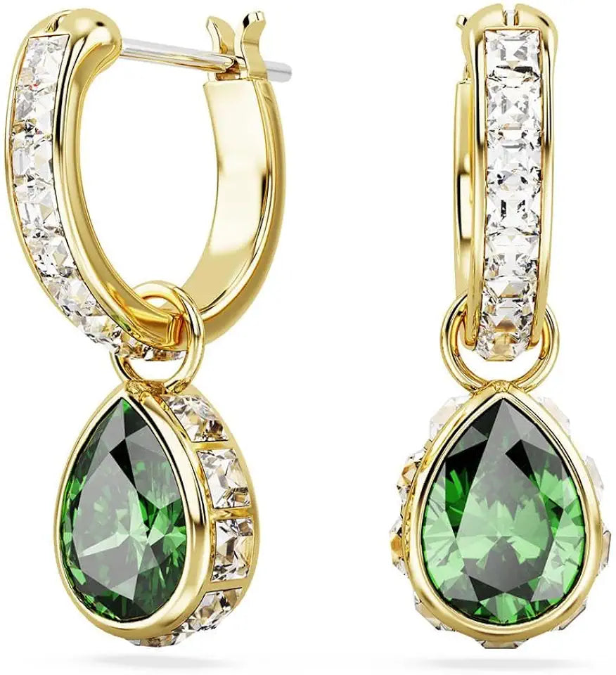 Gold-Tone Crystal Earrings