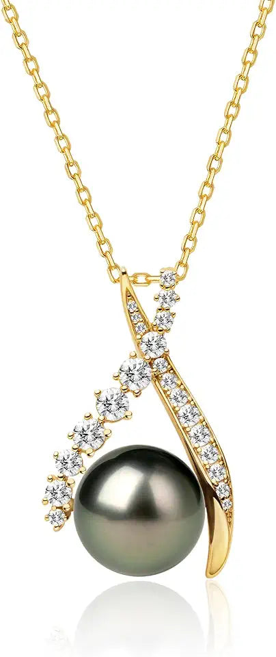 18K Gold-Plated Sterling Silver Pearl Necklace