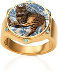 Gold-Tone Cubic Zirconia Ring