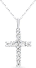 Lab-Grown Diamond Cross Jewelry Piece