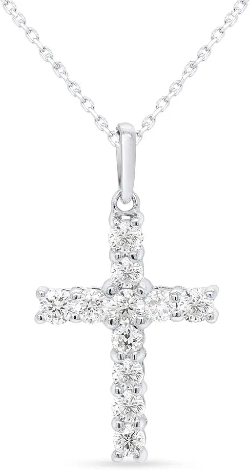 Lab-Grown Diamond Cross Jewelry Piece
