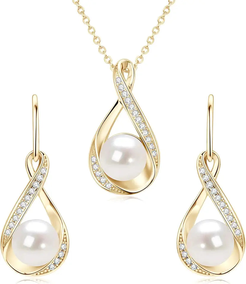 Sterling Silver Moissanite Jewelry Set