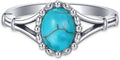 Sterling Silver Oval Turquoise Ring