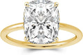 Sterling Silver Moissanite Engagement Ring