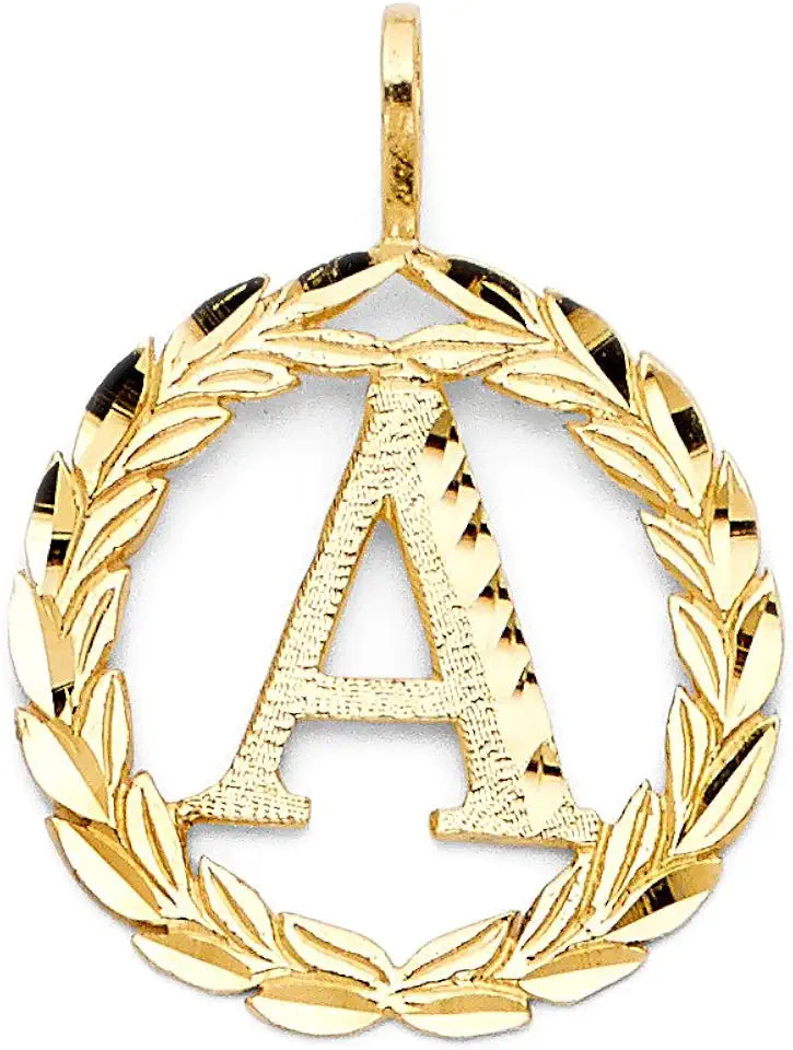 Gold-Tone Initial Pendant