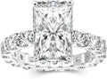 Sterling Silver Moissanite Engagement Ring