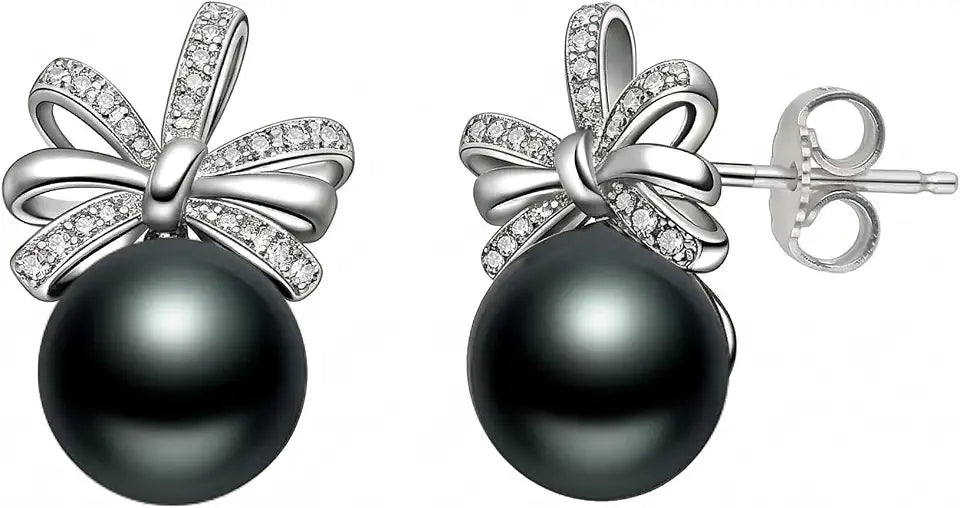 Sterling Silver Lab-Grown Diamond Stud Drop Earrings
