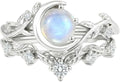 Gold-Tone Moonstone Engagement Ring
