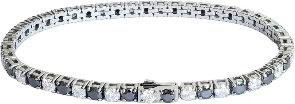 Stainless Steel Moissanite Tennis Bracelet
