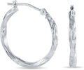 Gold-Tone Round Hoop Earrings