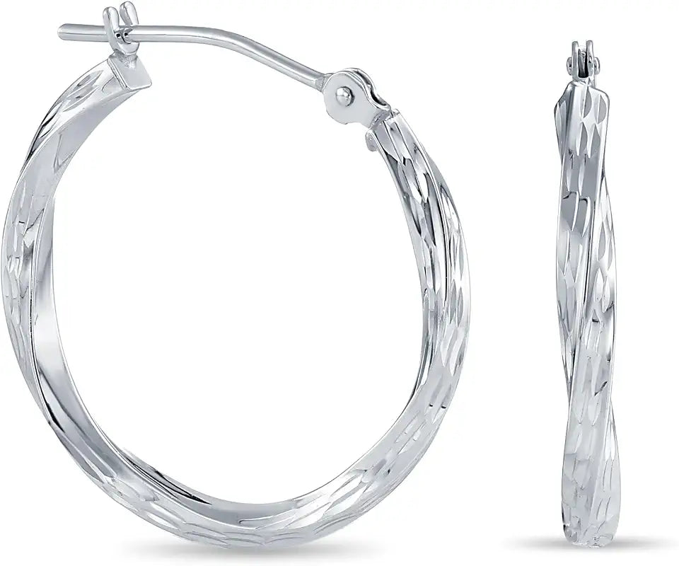 Gold-Tone Round Hoop Earrings