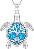 Sterling Silver Opal Necklace
